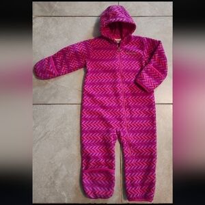 Columbia Kids Fuchsia Chevron One Piece